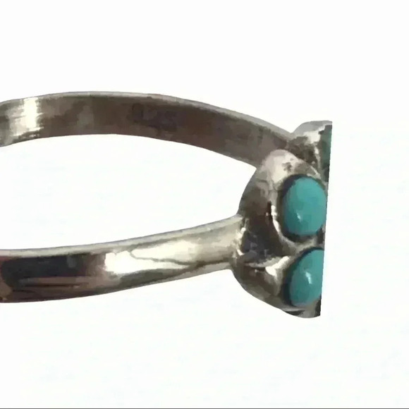 925 STERLING SILVER BEADED FLOWER ADJUSTABLE OPEN TOE RING SIZE XS - Picture 9 of 12